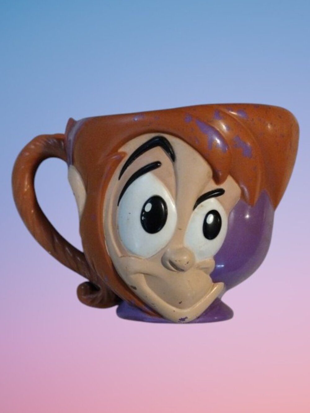 3 For $12 Sale! Vintage Abu Character Plastic Mug from Aladdin's Disney Movie